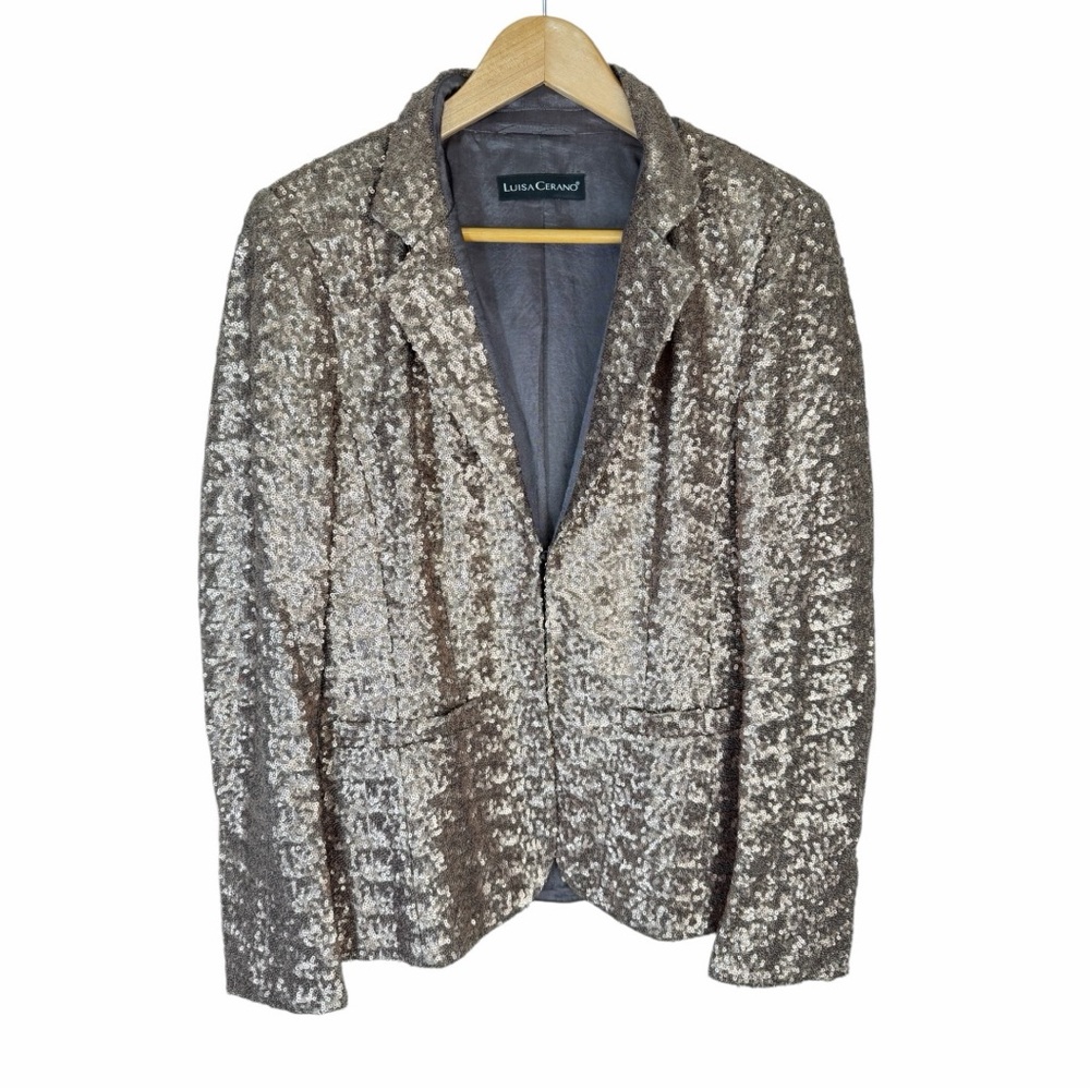 Luisa Cerano Sequin Blazer